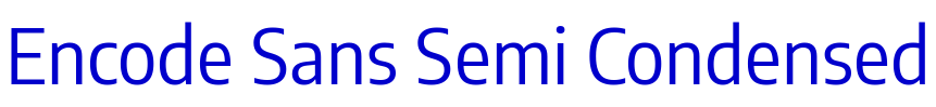 Encode Sans Semi Condensed フォント